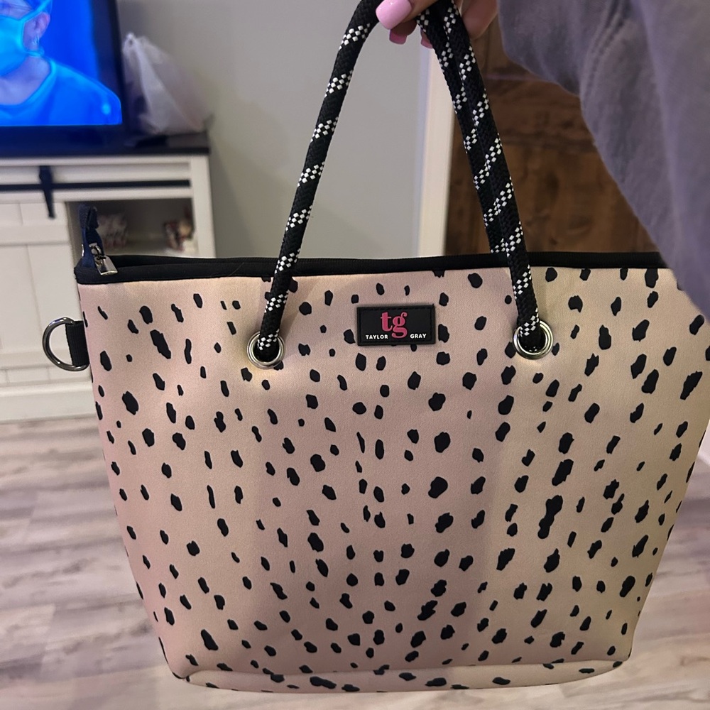 with Black and Cream Pattern